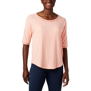 Columbia Ženske PFG Fishing - Water Knit 3/4 Sleeve Roze Prugice | WSLI-06194
